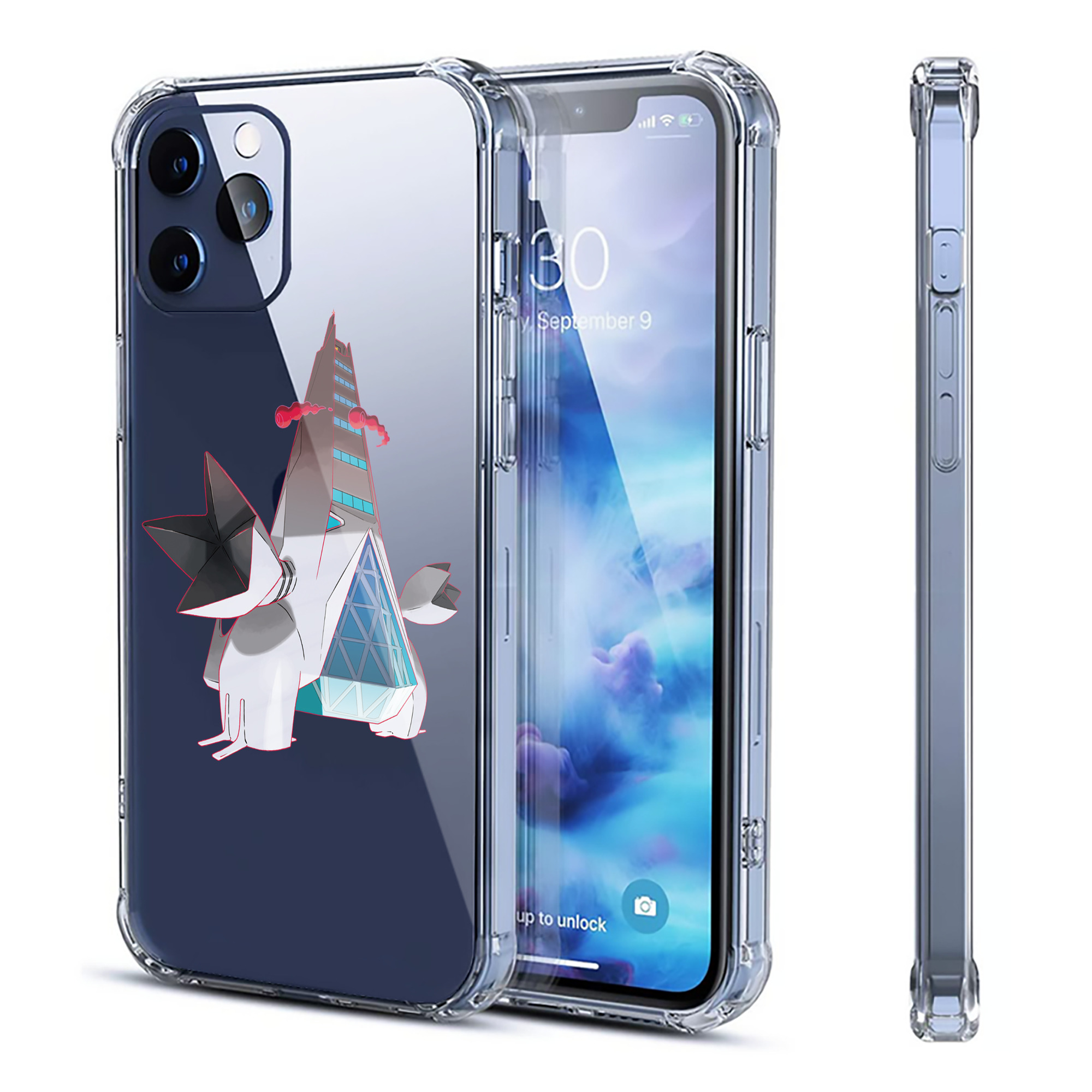 （画像用） ポケットモンスター Pokémon 【iPhone 12シリーズ対応】透明スマホケース（クリアソフトケース）